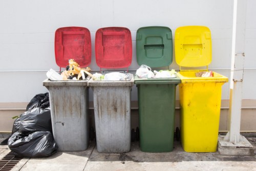 Rubbish removal team at work in Wandsworth